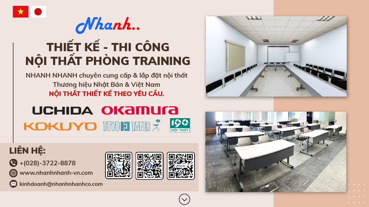 Dịch vụ Thiết kế & Thi công Nội thất Phòng Training