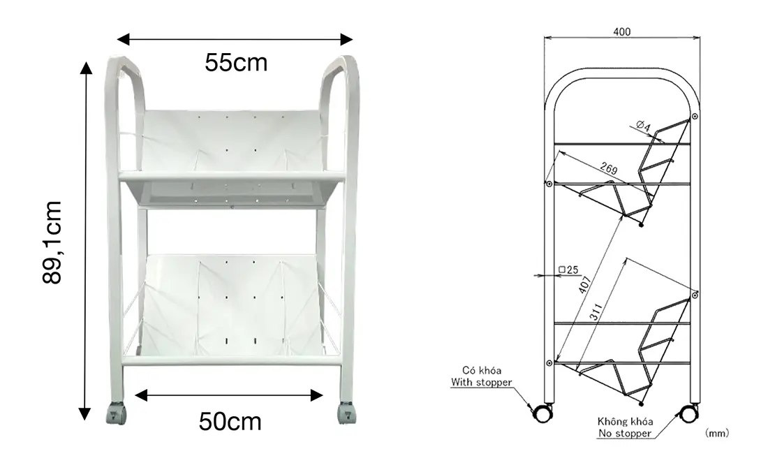 kích thước kệ hồ sơ di động nhanh