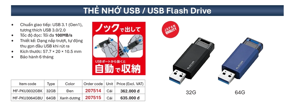 Thẻ Nhớ USB Elecom: Lưu Trữ Tốc Độ Cao, Bảo Mật Tối Ưu