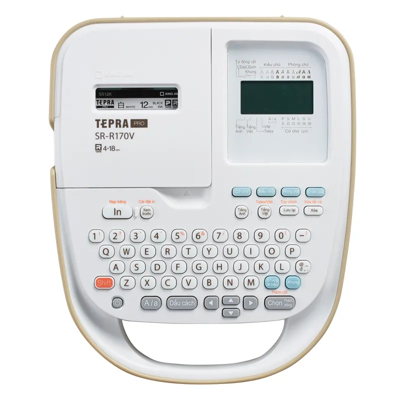 Máy In Nhãn Tepra Pro SR-R170V (Phiên bản Tiếng Việt)
