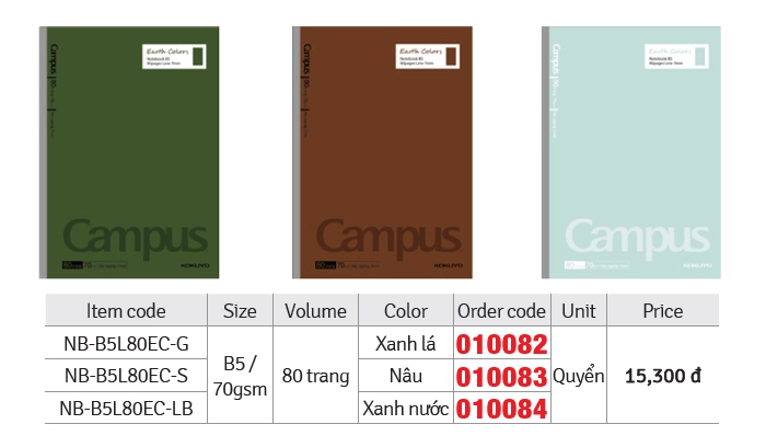 TẬP KẺ NGANG EARTH COLORS