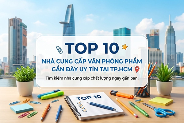 Top 10 Nhà Cung Cấp Văn Phòng Phẩm Gần Đây Uy Tín Tại TP.HCM 2026