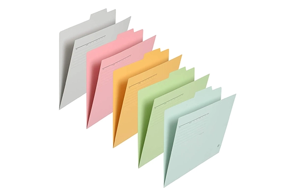 Cac loai bia giay A4-E Individual Folder Plus nhieu mau sac co tai ghi tieu de