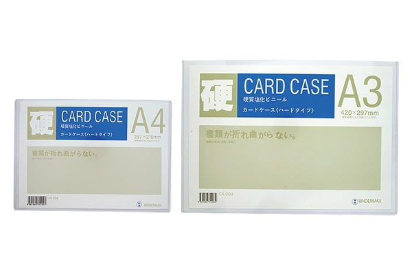 Bìa nhựa cứng card case trong suốt lưu ngang đa dạng kích thước cho văn phòng