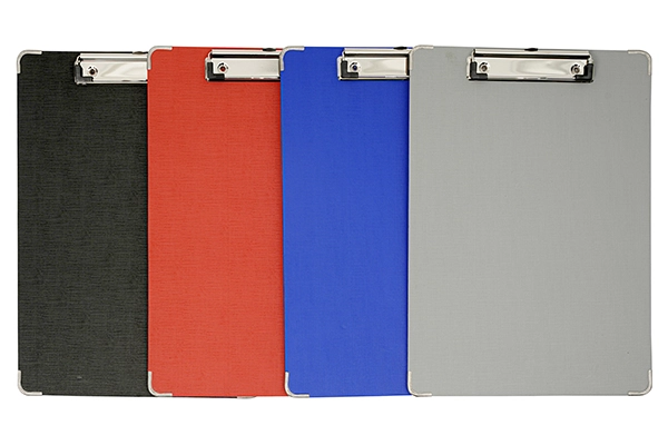 Genuine Usign US-2071 A4 vertical Simili single clipboard with plastic-capped metal clip and reinforced metal corners for corporate offices