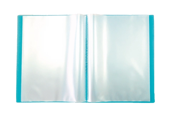 Inside design of King Jim A4 clear book with transparent pockets without insert paper for offices
