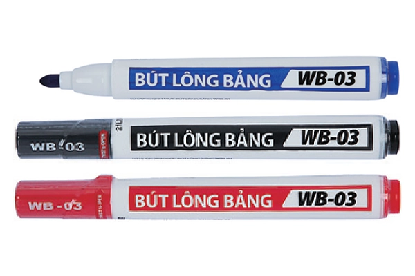 Bút lông bảng Thiên Long WB-03 đầu tròn nét 2.5mm nhiều màu mực