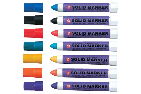 Bút sáp công nghiệp chịu nhiệt Sakura Solid Marker loại lớn 13mm và loại nhỏ 8mm