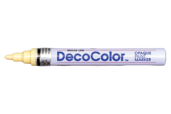 Bút sơn DecoColor Marvy Uchida No.300 nét 2.0mm màu vàng kem
