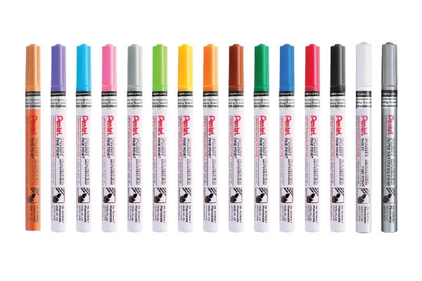 Bút sơn Pentel Paint Marker nét 2.9mm màu nhũ vàng đầu tròn nhỏ dùng đánh dấu công nghiệp