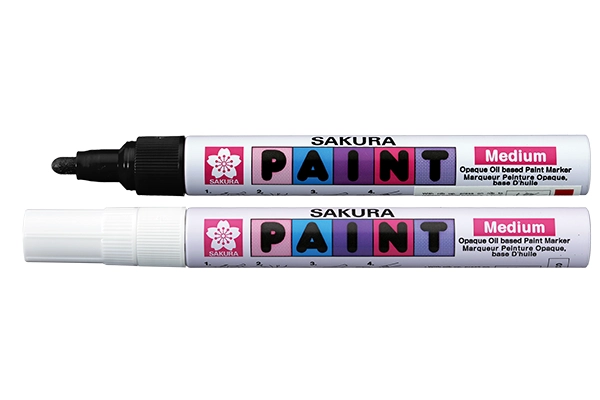Bút sơn Sakura nét 2.0mm đầu tròn lớn đánh dấu trên kim loại nhựa