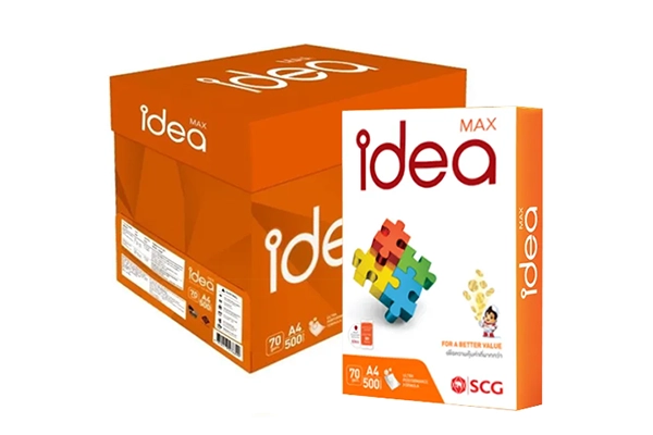 Thùng và ream giấy in Idea Max A4 70gsm nhập khẩu chính hãng Thái Lan cho văn phòng doanh nghiệp