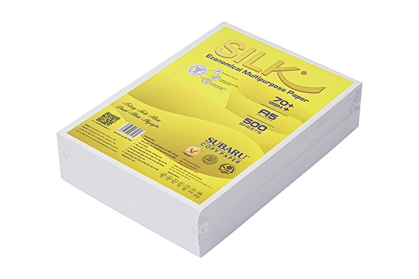 Giấy in Subaru Silk khổ A5 định lượng 70gsm dòng kinh tế đa năng