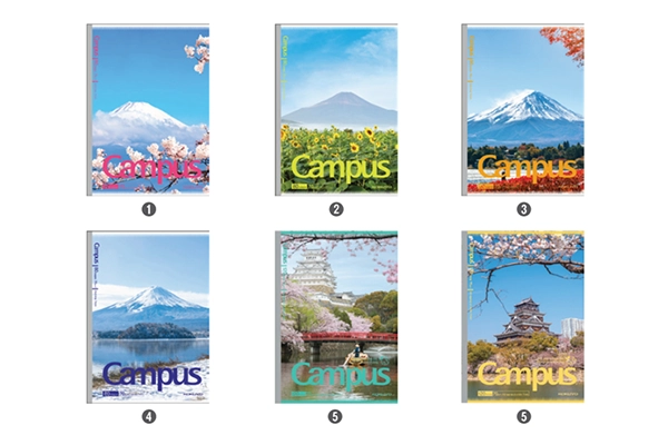Tập kẻ ngang Kokuyo Campus Mountain Fuji B5 80 trang và 120 trang giấy Nhật chống nhòe cho văn phòng doanh nghiệp