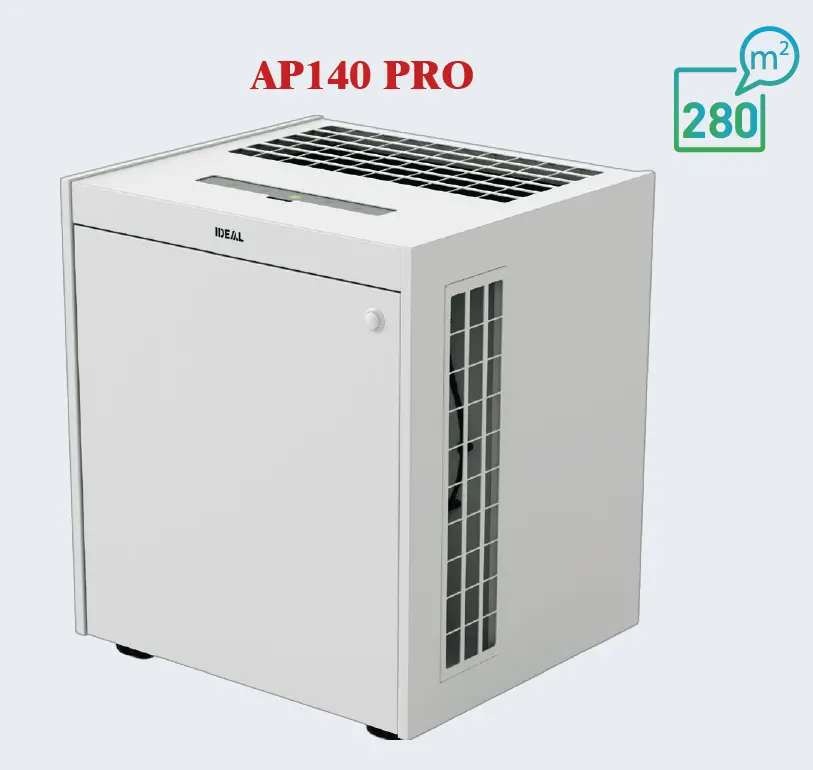 MÁY LỌC KHÔNG KHÍ iDEAL AP140 PRO – CÔNG SUẤT "KHỦNG" CHO DIỆN TÍCH LÊN ĐẾN 280 m²