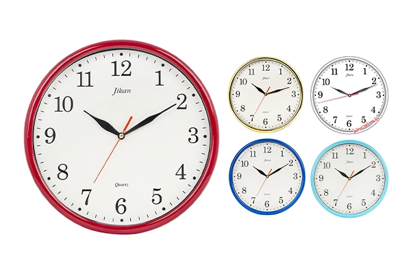 Various color versions of Jikan J38 wall clock 30cm diameter