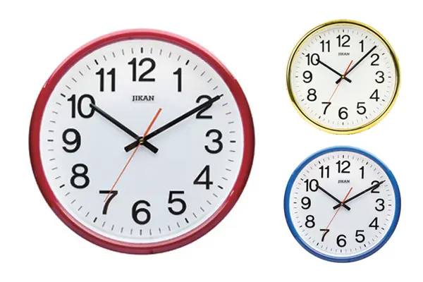 Dong-ho-treo-tuong-Jikan-mat-tron-nhieu-mau-sac
