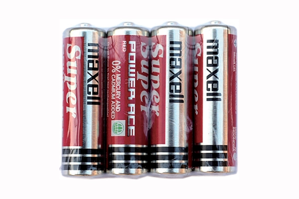 Màng 4 viên pin AA Maxell 1.5V Super Power Ace chính hãng