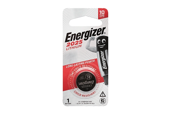 Viên pin nút Lithium Energizer CR2025 3V chính hãng với bao bì khỏi trẻ em