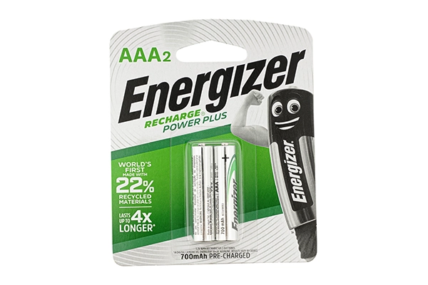 Vỉ 2 viên pin sạc Energizer Recharge Power Plus AAA 700mAh chính hãng Made in Japan