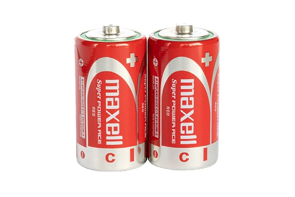 Cặp pin trung Maxell R14P 1.5V dòng Super Power Ace màu đỏ chính hãng