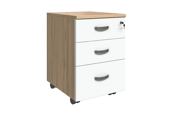 Hộc Di Động HG02C Nội Thất 190 | Hộc Gỗ 3 Ngăn Kéo Phối Màu