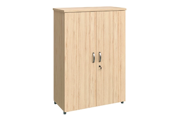 Tủ gỗ văn phòng 3 ngăn TG03-2 Nội thất 190 thiết kế 2 cánh mở toàn phần, màu vân gỗ sáng hiện đại.