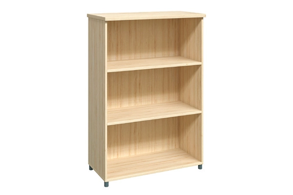 TG03-0 3-compartment wood file rack by Noi That 190 in a modern light wood grain finish.