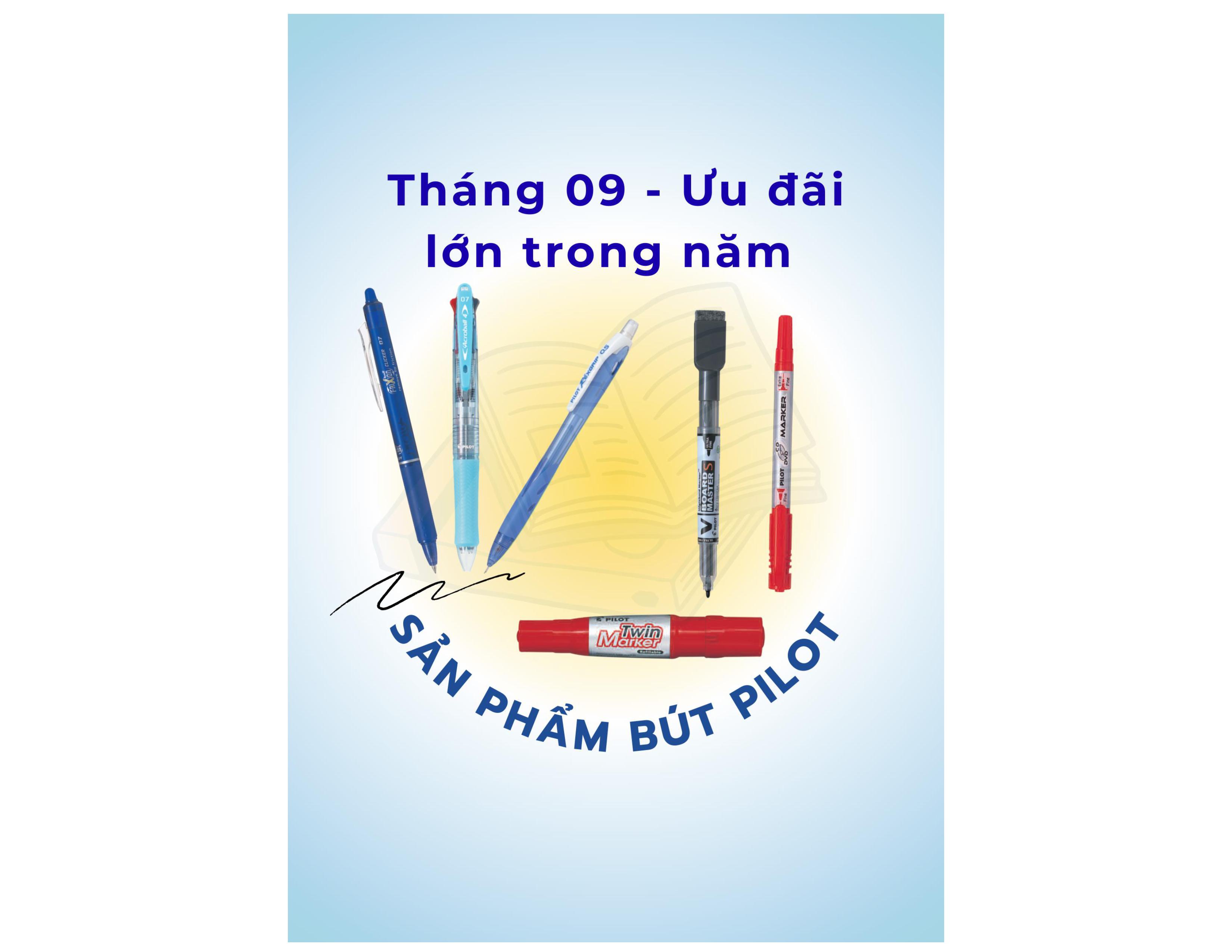 CHƯƠNG TRÌNH KHUYẾN MÃI SẢN PHẨM BÚT PILOT CHÍNH HÃNG