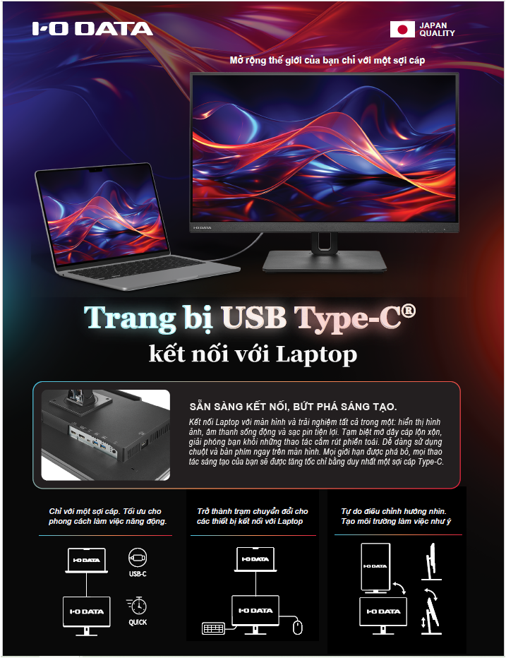 GIỚI THIỆU SẢN PHẨM I-O DATA: MÀN HÌNH LCD + QUÀ TẶNG ĐỘC QUYỀN HẤP DẪN